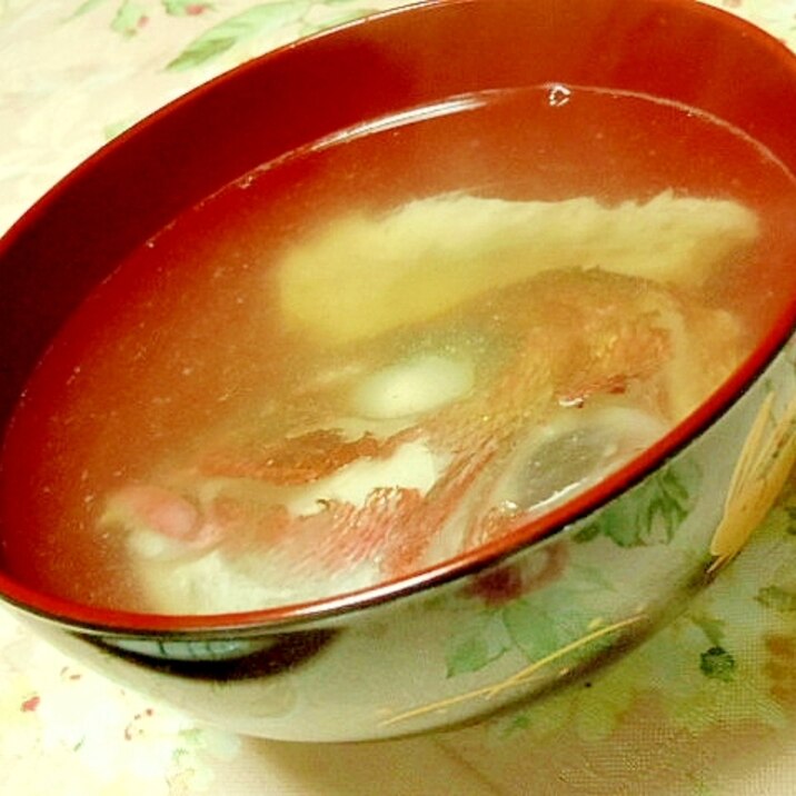 鯛あらｄｅ❤香ばしく美味しいおすまし❤